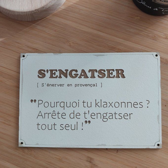 Carte Mots du Sud - S'engatser