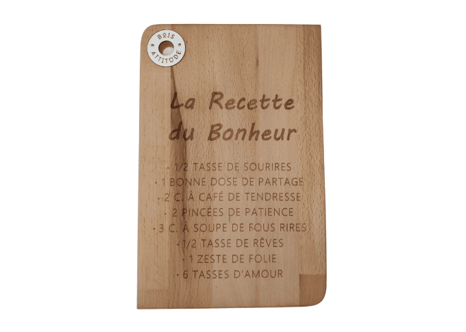 Planche LA RECETTE DU BONHEUR 20 / 30 