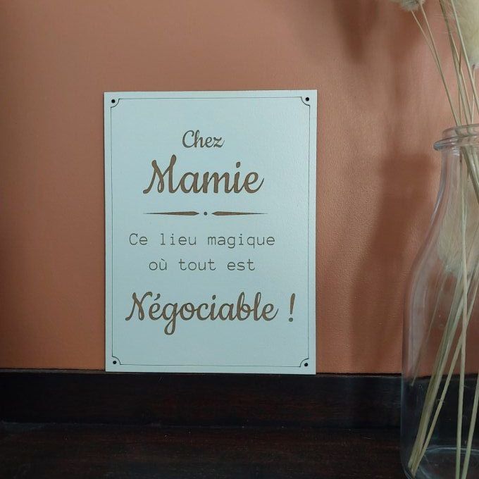 Affiche "chez Mamie" 